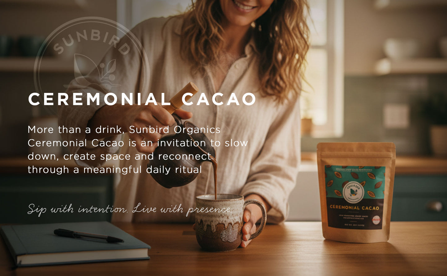 Ceremonial Cacao – 100% Organic Criollo Bean Cacao from Peru | 8 oz