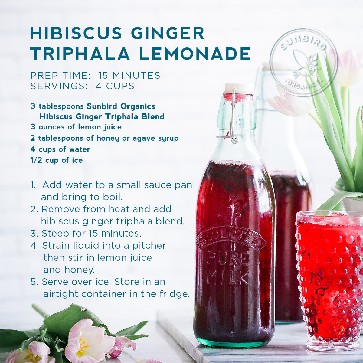 Hibiscus Ginger Triphala with Probiotics
